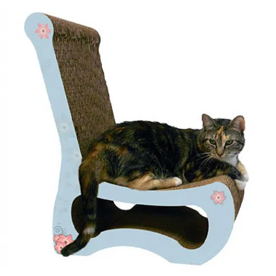 Modern Corrugated Kitty Scratching Chair