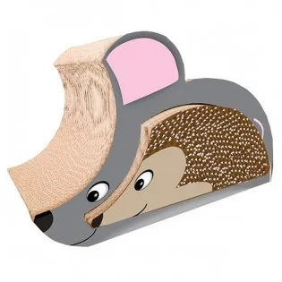 Mouse and Hedgehog Corrugated Kitty Lounger & Scratcher