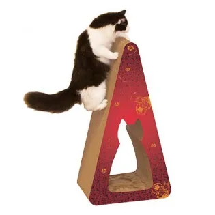 Cardboard Cat Scratching Pyramid