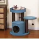 Deluxe Small Cat Tree with Large Bed for Senior Cats