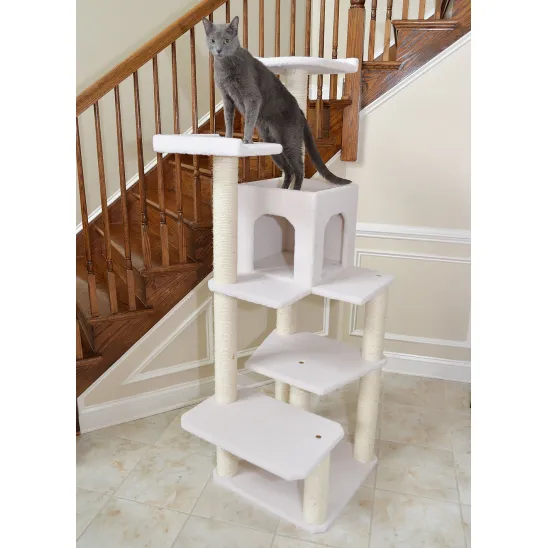 Cat Scratching Tree with Two Perches