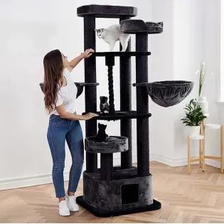 Heavy Duty Cat Tower for Large Cats with Oversized Baskets