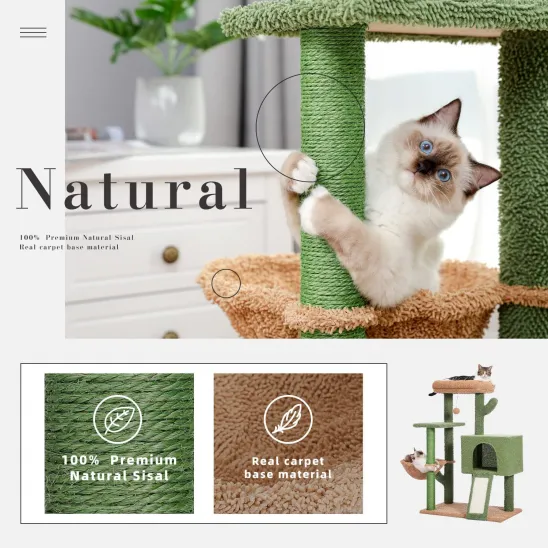 Cactus sisal cat scratching posts