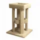 Small carpet cat tree with solid wood posts for large cats