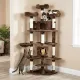 Heavy Duty Cat Tower for Multiple Cats with Padded Perches