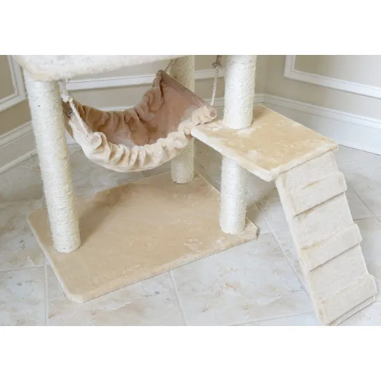 Hammock and climbing ladder at the bottom