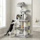 Multi-Level Cat Tree for Big Cats with Hammock
