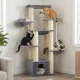 Deluxe Maine Coon cat tower with two hammocks