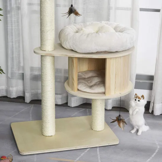 Kitty condo on second tier