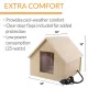Small house for outdoor kitties with heating pad