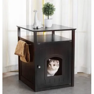 Night Stand with Cat Litter Box Enclosure