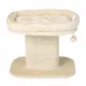 Beige cat perch with sisal post