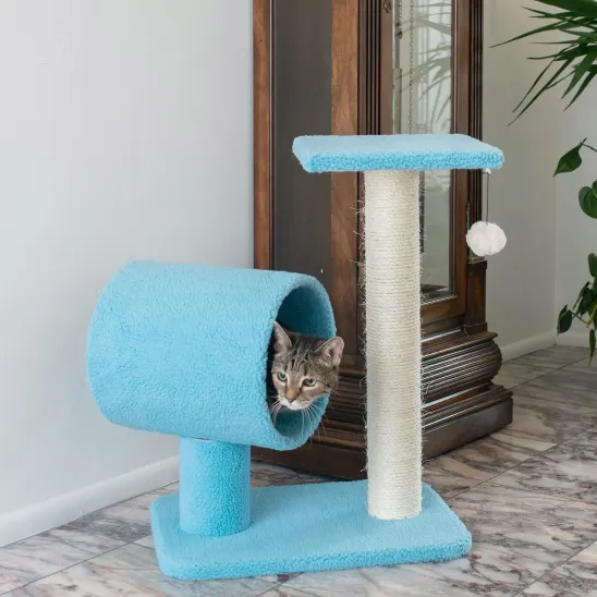 Tube & Perch Blue Cat Furniture