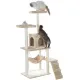 Cat climbing furniture in Beige