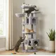 Tall Cat Playground with Hammock for Large Cats