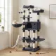 Cat tree for climbing in dark gray