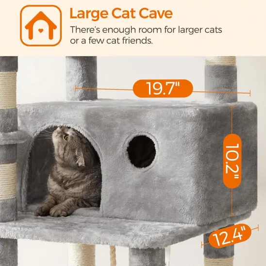 Large cat condo for hide-n-seek