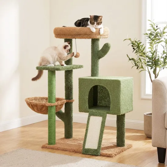 Cactus Plush Tree for Big Senior Cats