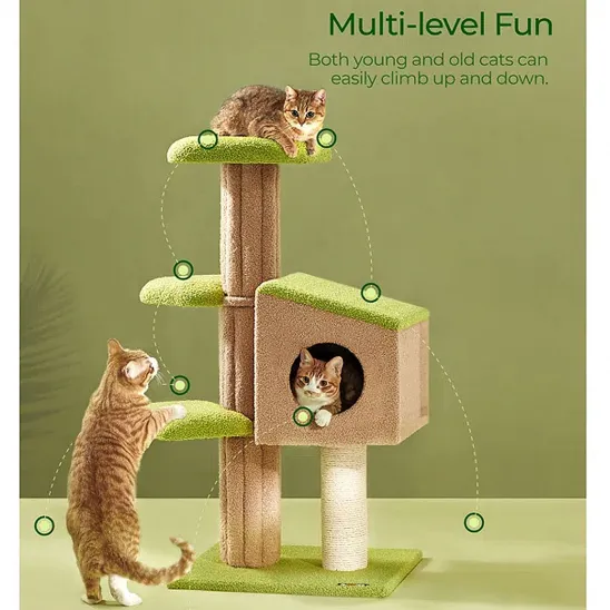 Multi-level cat tree sculpture