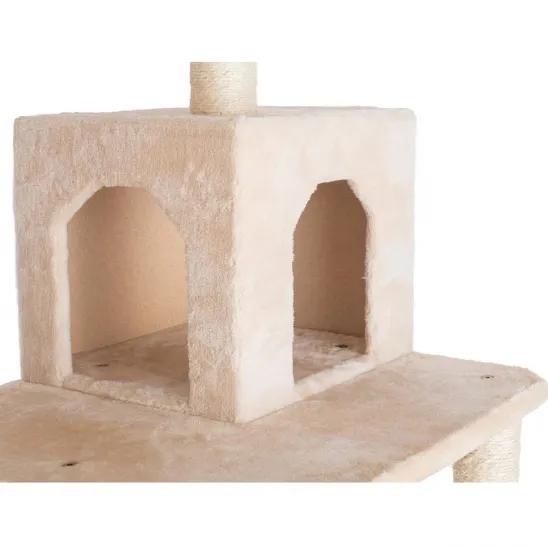 Cozy cat condo with solid walls