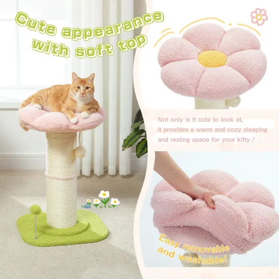 Cute and cozy flower perch with removable cover