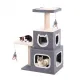 Modern cat condo with large cubes