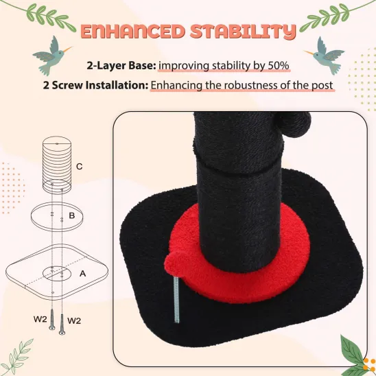 Enhanced stability with two-layer base