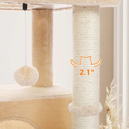 Four sisal cat scratching posts