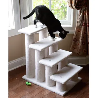 4-Step Pet Stairs for Tall Beds