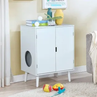 Sleek Furniture that Hides Cat Litter Box