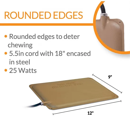 Heated pad for outdoor cat houses