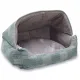 Hooded cat bed for large cats
