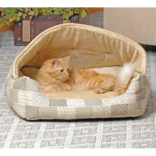 Large Cat Bed with Hood