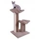 USA Made Carpet Cat Tree with Two Large V-shaped Perches