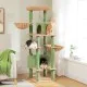 66" Cat Tree with Hammock & Basket