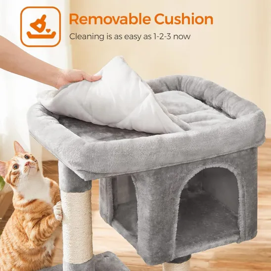 Large perch with removable/washable pad