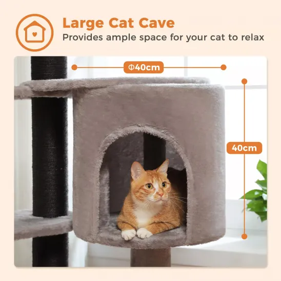 Large plush cat condo
