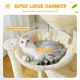Large plush cat hammock