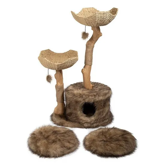 Removable plush cushions