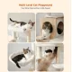 Contemporary multi-level cat playground
