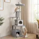 Modern Cat Climbing Tree with Two Houses