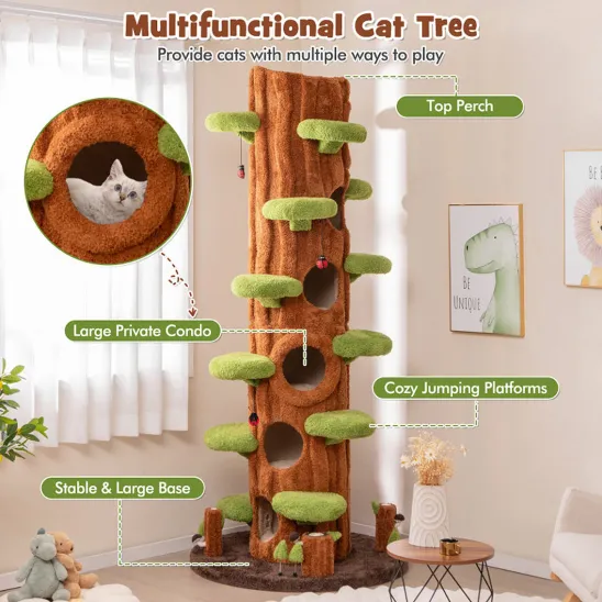 Multi-functional cat activity center for indoor cats