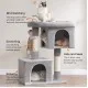 Multi-functional cat playground with two large condos