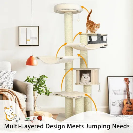 Multi-level cat activity center