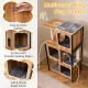 Multi-level cat play center
