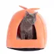 Orange cat bed