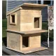 USA Made Two Story Cat Home for Outdoor Cats