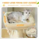 Padded cat perch on top with removable cover