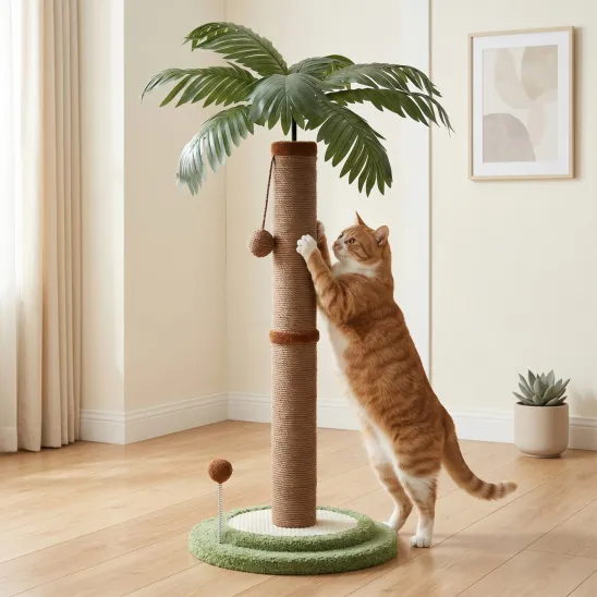 Palm Tree Sisal Cat Scratcher for Happy Indoor Cats