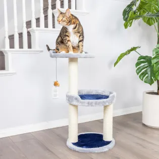 Two Tier Plush Kitty Cat Perch